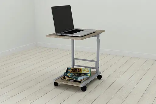 Стол приставной Ferrum-decor Френа 62x40x60 металл Серый ДСП Дуб Сонома Трюфель 16мм (FRD-102523) - фото 4