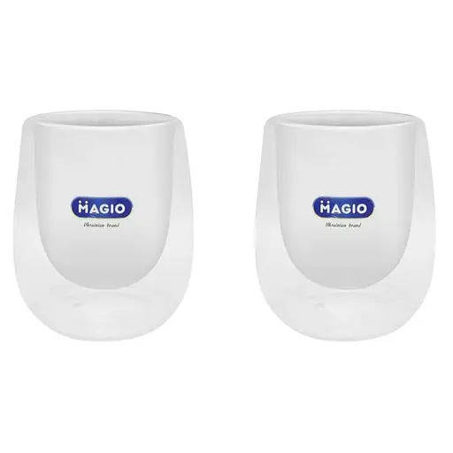 Набір чашок Magio MG-1295 з подвійними стінками 250 мл 2 шт. (1295MG)
