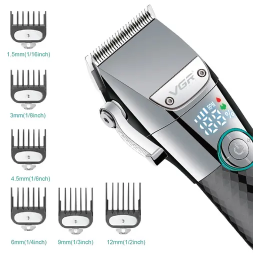 Машинка для стрижки VGR V-682 Черная - фото 3