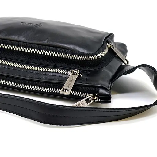 Кожаная мужская сумка на пояс TARWA 26х16х3 см sum0025989 - фото 19