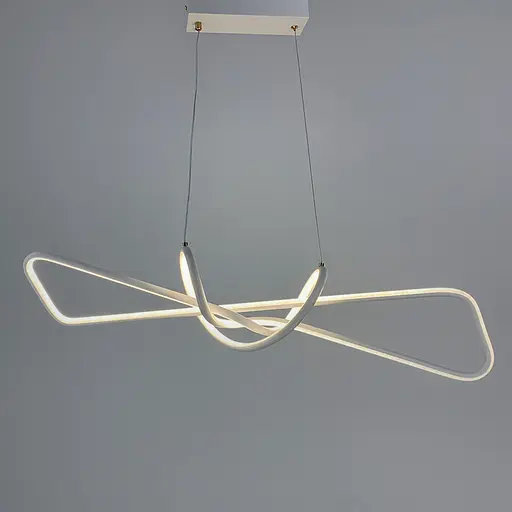 Сучасна біла люстра AVIZE у корпусі 100 см | Арт. H35L-1000 WT | Line F - фото 2