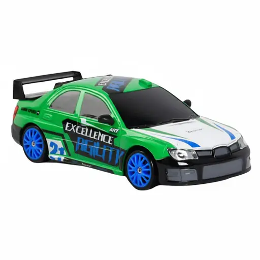 Радиоуправляемая Машина SC 24A 11, Аккумулятор 3.7V, Подсветка фар, Сменные колеса, Дорожные конусы, Зеленая