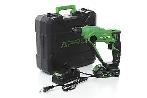 Перфоратор Apro 20CH SDS+ 1,5Дж 2А 1 АКБ в кейсе (895442) - фото 1