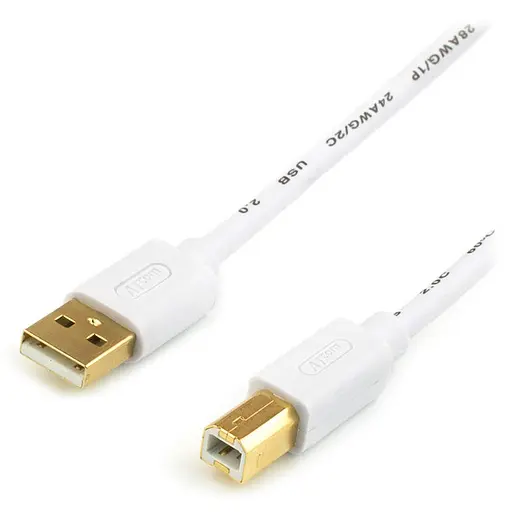 Кабель для принтера USB 2.0 AM-BM 1.8 метра ATcom GOLD plated - фото 1