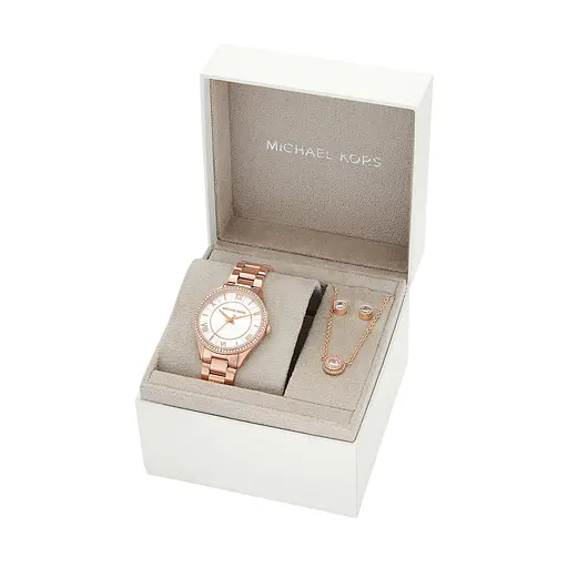 Женский подарочный набор MICHAEL KORS MK4850SET 'Lauryn' (часы + колье + серьги)