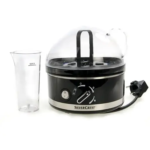 Яйцеварка SilverCrest SED 400 A1 електрична на 6 яєць чорна - фото 1