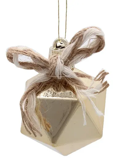 Набір ялинкових прикрас Chomik срібло + шампань 24 шт. (BIK7205) - фото 3