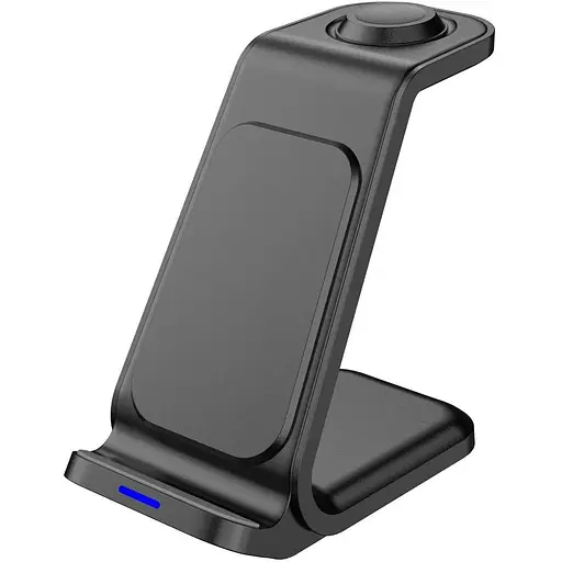 Бездротовий мультизарядний пристрій NN Z-23 3-in-1 чорний - фото 1