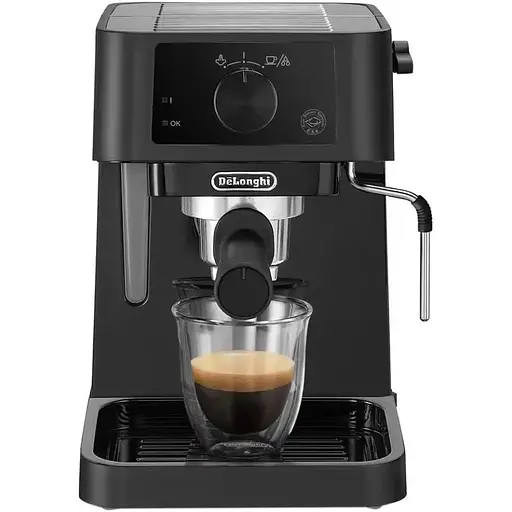 Рожковая кофеварка эспрессо DeLonghi EC 235.BK