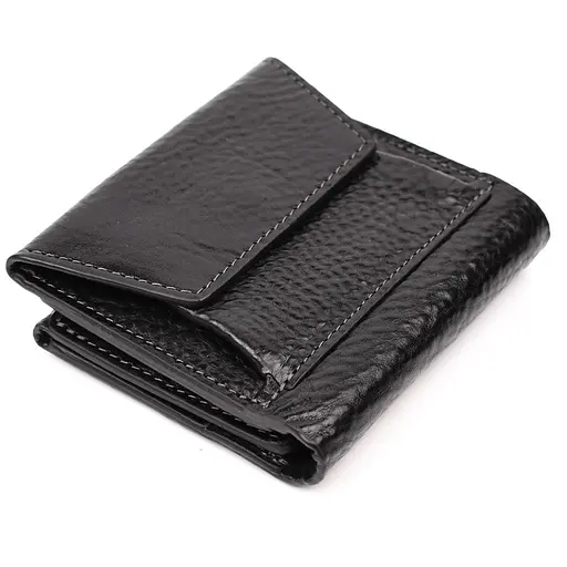 Кожаный мужской кошелек Grande Pelle 11х11.5х2.5 см nsa0001216 - фото 8