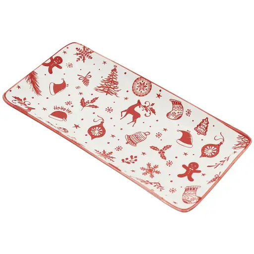 Блюдо Limited Edition NY XMAS MOOD порцелянове прямокутне 25.5х13 см (TRSC-GY5025-P25)