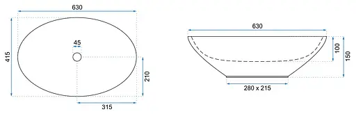 Умивальник Rea Olga terazzo накладний REA-U5692, Цветной - фото 6