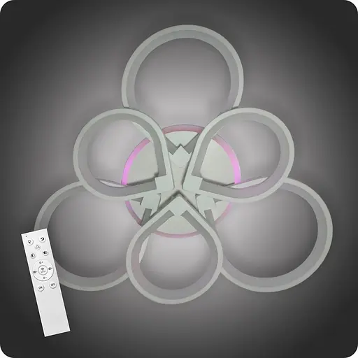 Люстра светодиодная 517 Light 3color с пультом 198Вт Белый (01277) - фото 1