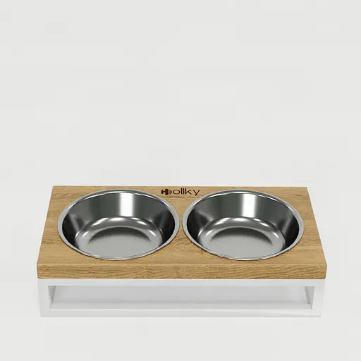 Hollky Base XS — миски на підставці для маленьких собак та котів (2 × 0,25 л) - фото 3