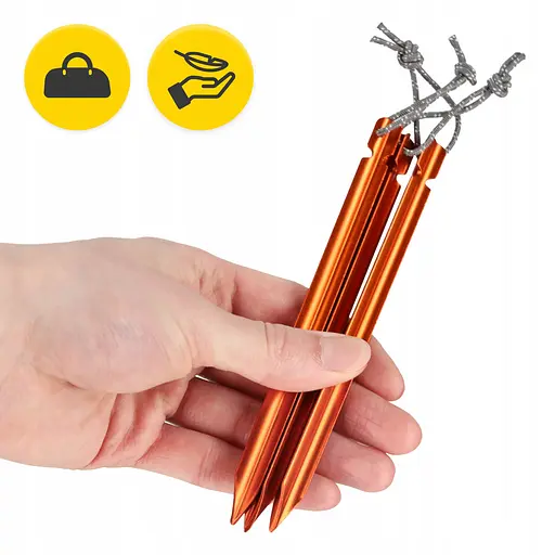 Набір кілочків для намету Mountain Goat алюмінієві 15 см, Y-подібні 10 шт (P-5905973406888) - фото 10