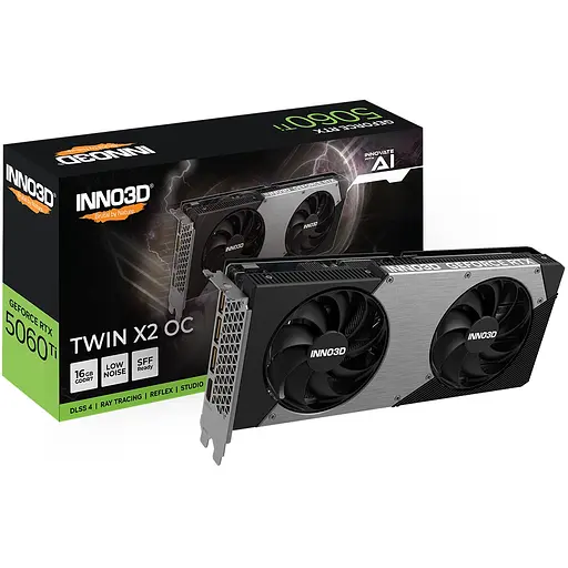 GeForce RTX5060 Ti Inno3D TWIN X2 OC, 16GB GDDR7, 128bit, PCI Express 5.0 - фото 2