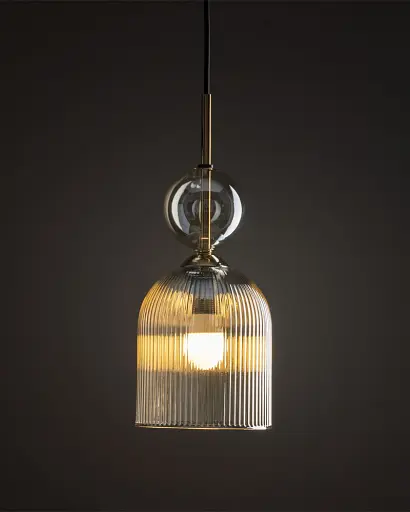 Підвісний світильник, люстра TK Lighting 11039 Sophia E14 1x10W IP20 бурштиновий - фото 2