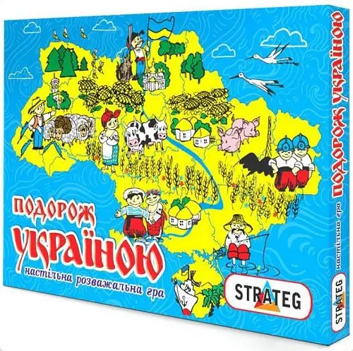 Настольная игра "Путешествие по Украине" 59 Strateg, в коробке (4820175991370) - фото 1