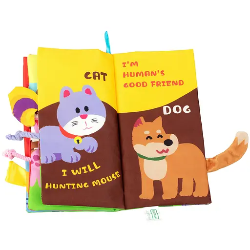 Текстильна іграшка-книжка Baby Team Хвостики (8725_свійські тварини) - фото 5