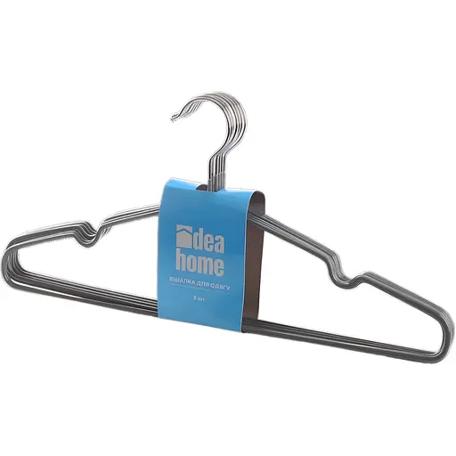 Вешалка для одежды Idea Home 40.5×21×0.3 см 8 шт. светло-серая (7043034)