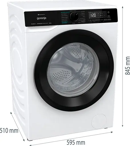 Стирально-сушильная машина Gorenje фронтальная 8(5)кг 1400 A+ 51см дисплей инвертор Wi-Fi белый - фото 8