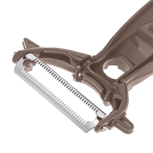 Ніж економка овочечистка для тонкого чищення овочів та фруктів Принцеса кухні , Kitchette Коричневий 84833 - фото 2