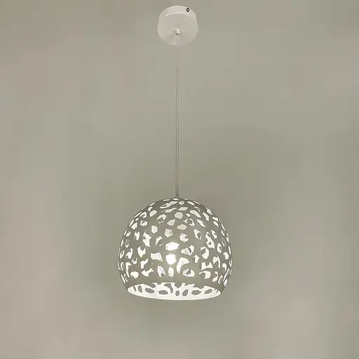 Світильник Лофт у білому корпусі Ø 20 см | Арт. MJ 1911-200 WT | Line F - фото 5