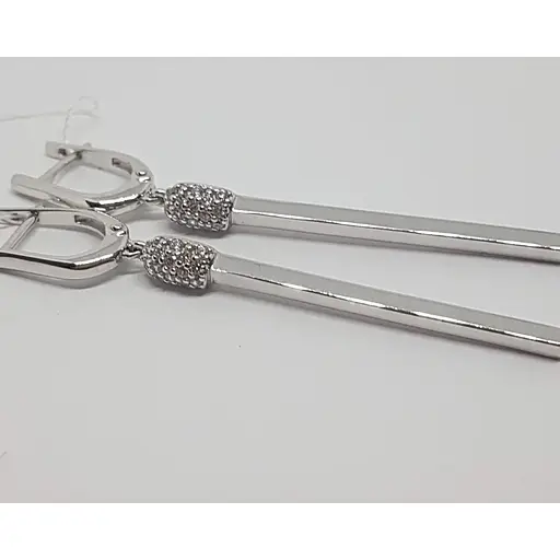 Золоті сережки Імперія золота з фіанітами. СВ1335БИ - фото 2