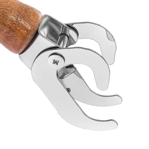 Тримач знімна ручка для сковороди та котла чапельник із нержавіючої сталі з дерев'яною ручкою, Kitchette 86346 - фото 5