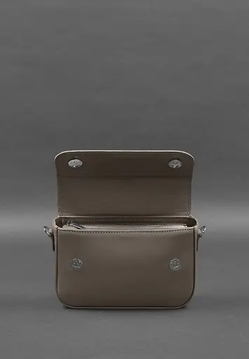 Женская кожаная сумка Mary темно-бежевая - фото 4