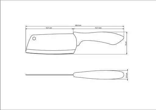 Нож топор Tramontina Affilata 127 мм kuh0015765 - фото 4