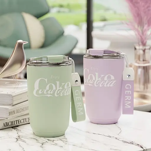 Термокружка GERM Mocha Series Coca-Cola 400ml Green (GM127B50069) [153233] - фото 3