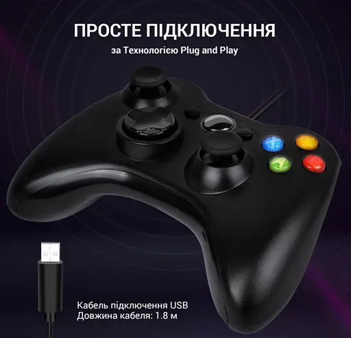 Геймпад джойстик GamePro MG-310-B USB PC Black - фото 6