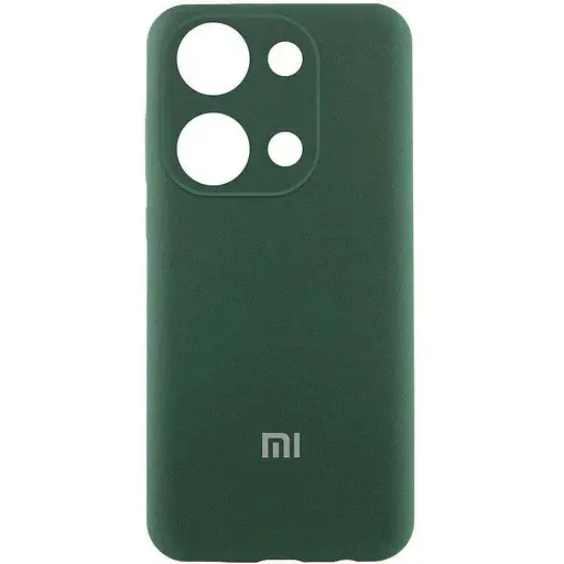Чехол Lakshmi Silicone Cover Full Camera (AA) with logo для Xiaomi Poco X6 Pro Зеленый / Dark green