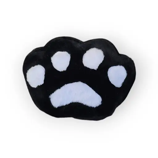 М’яка іграшка Подушка Лапка, чорно-біла, 20x25 см