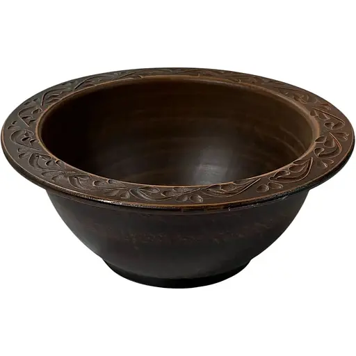 Миска для галушок Український глиняний посуд гончарна молочена кераміка 700 мл