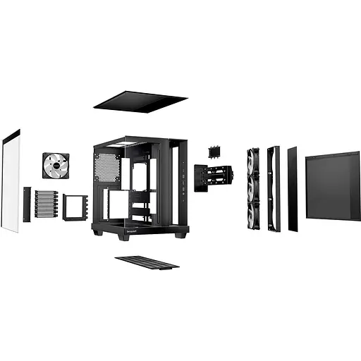 be quiet! Light Base 500 LX Корпус из закаленного стекла без блока питания, черный (BGW85) - фото 8