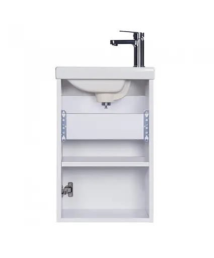 Тумба Мойдодир City White 40-A з умивальником Como 40 Білий підвісна Білий - фото 4
