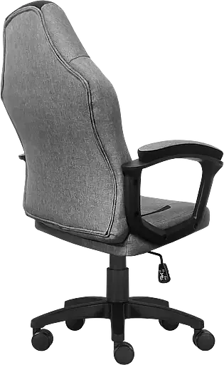 Геймерское детское кресло GT Racer серое с черным (X-1414 Fabric Gray/Black Suede) - фото 4
