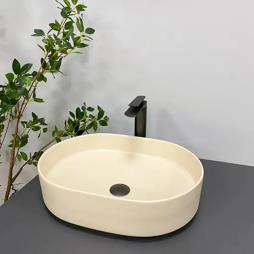 Умивальник VBI Verona 50 beige matt накладний VBI-011305 - фото 1