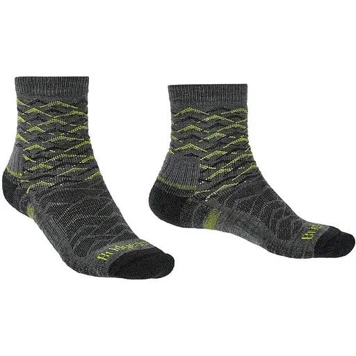 Шкарпетки Bridgedale Hike LW Endurance Ankle Pattern Grey/Lime S (1053-710096.118.S)