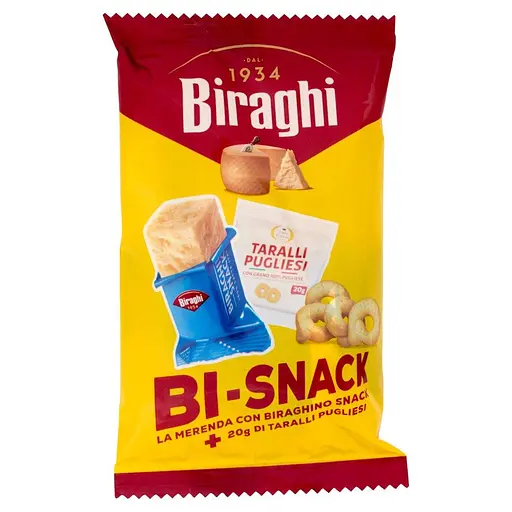 Снек з крекерами Biraghi Bi-Snack 16.67г + Taralli Pugliesi 20 г - фото 1