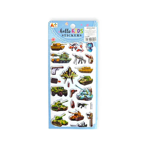 Наліпки дитячі 6 дизайнів 12 шт. (762800ML) - фото 6