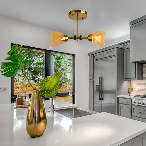 Люстра стельова Sirius Л 8083/2А на 2 плафони - фото 2