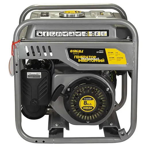 Генератор інверторний SIGMA 4.0/4.5 кВт, однофазний, ручний запуск (5710841) - фото 2