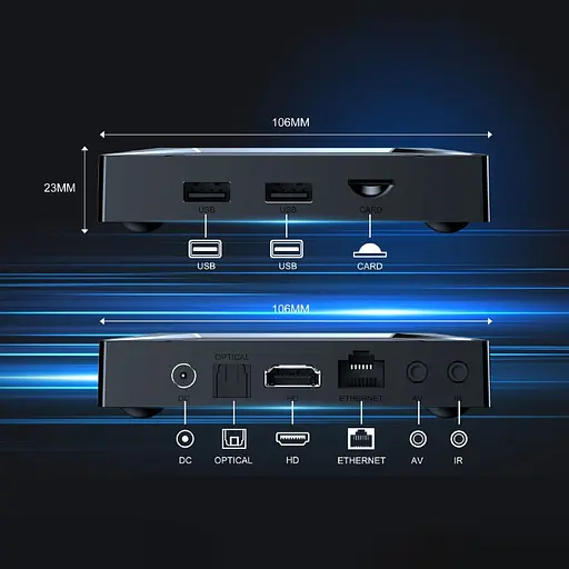 Смарт ТВ приставка X96 M200 2/16 Гб Smart TV Box Android 14 - фото 3