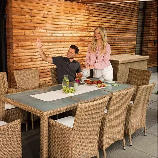 Садовая мебель Di Volio Verona 8+1 бежево-кремовая - фото 2