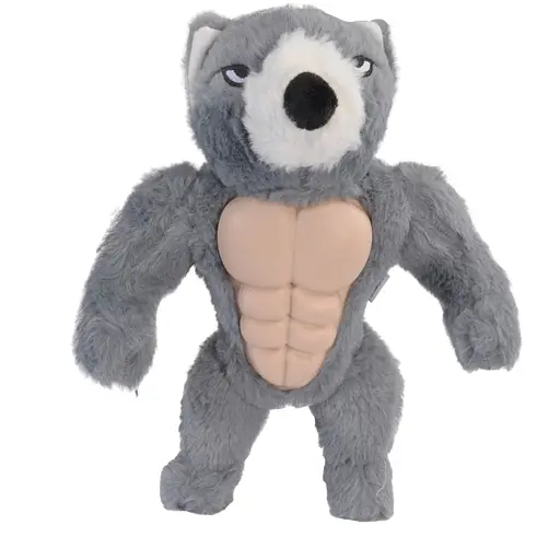 Іграшка для собак Camon ведмідь плюшевий з поліестеру та TPR з пищалкою 30 см (AH4167)