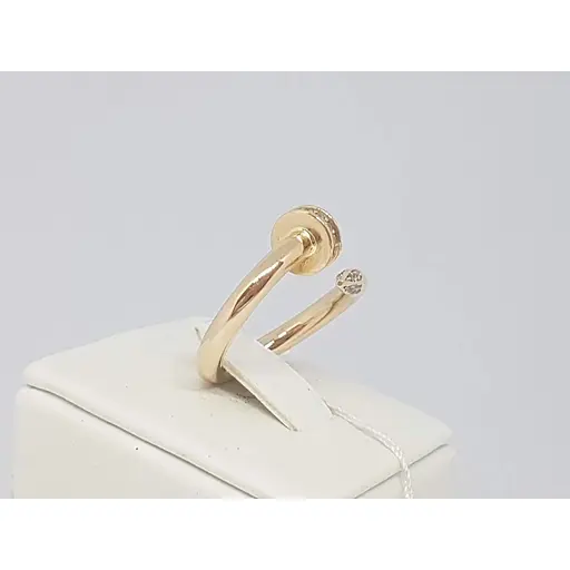 Золоте кільце Столична Ювелірна Фабрика з фіанітами. 154007 16 - фото 2