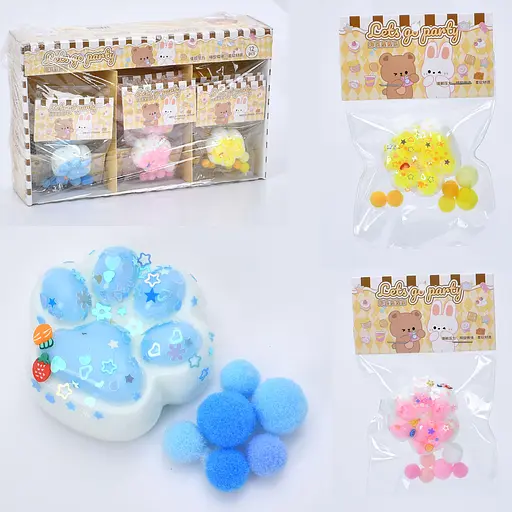 Набор для творчества Лапка, 5 см, антистресс, мишура, 12 шт., 30x18x7.5 см - фото 2